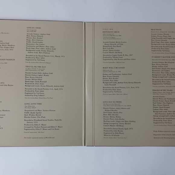 Vintage Linda Ronstadt Greatest Hits vinyl record 1976 first pressing - Picture 7 of 11